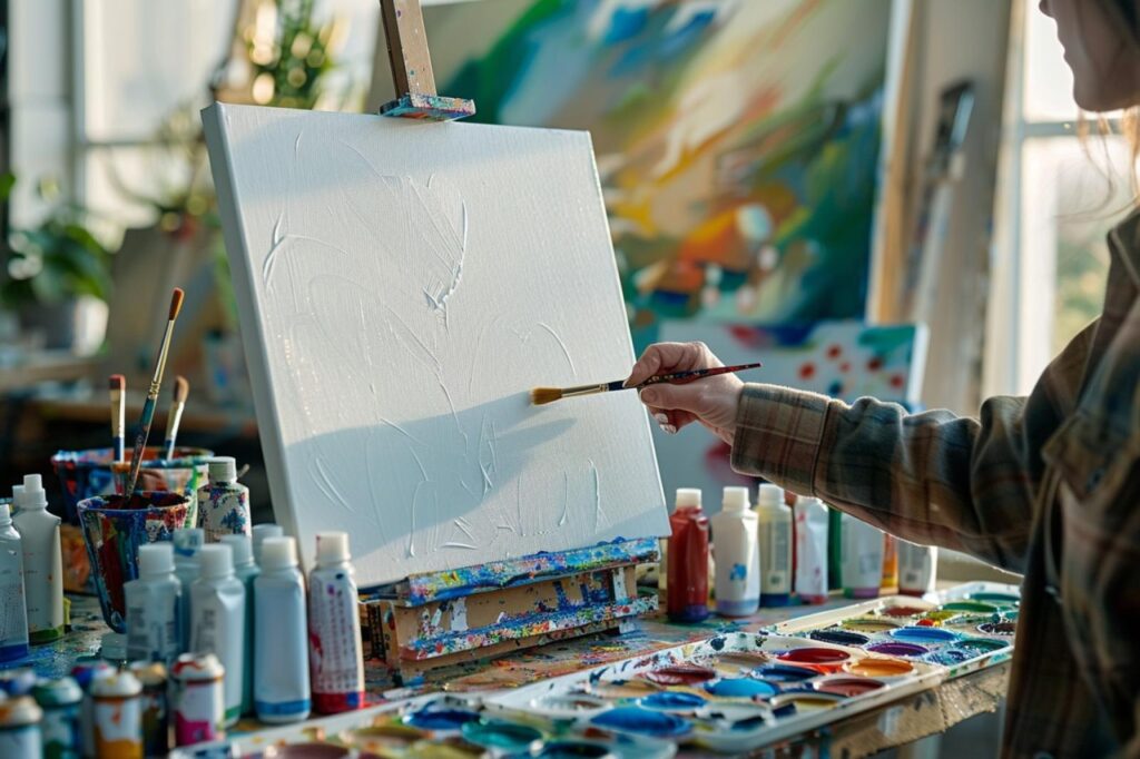 Comment commencer une peinture sur toile ?
