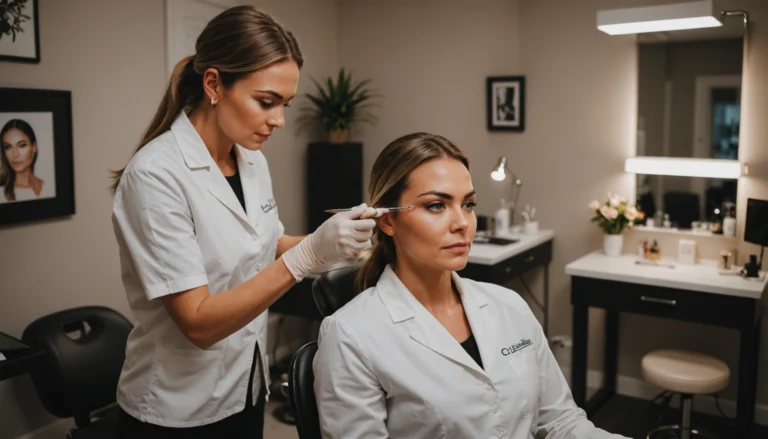 esthéticienne microblading